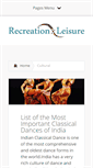 Mobile Screenshot of cultural.recreationxleisure.com