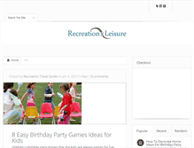 Tablet Screenshot of fun.recreationxleisure.com